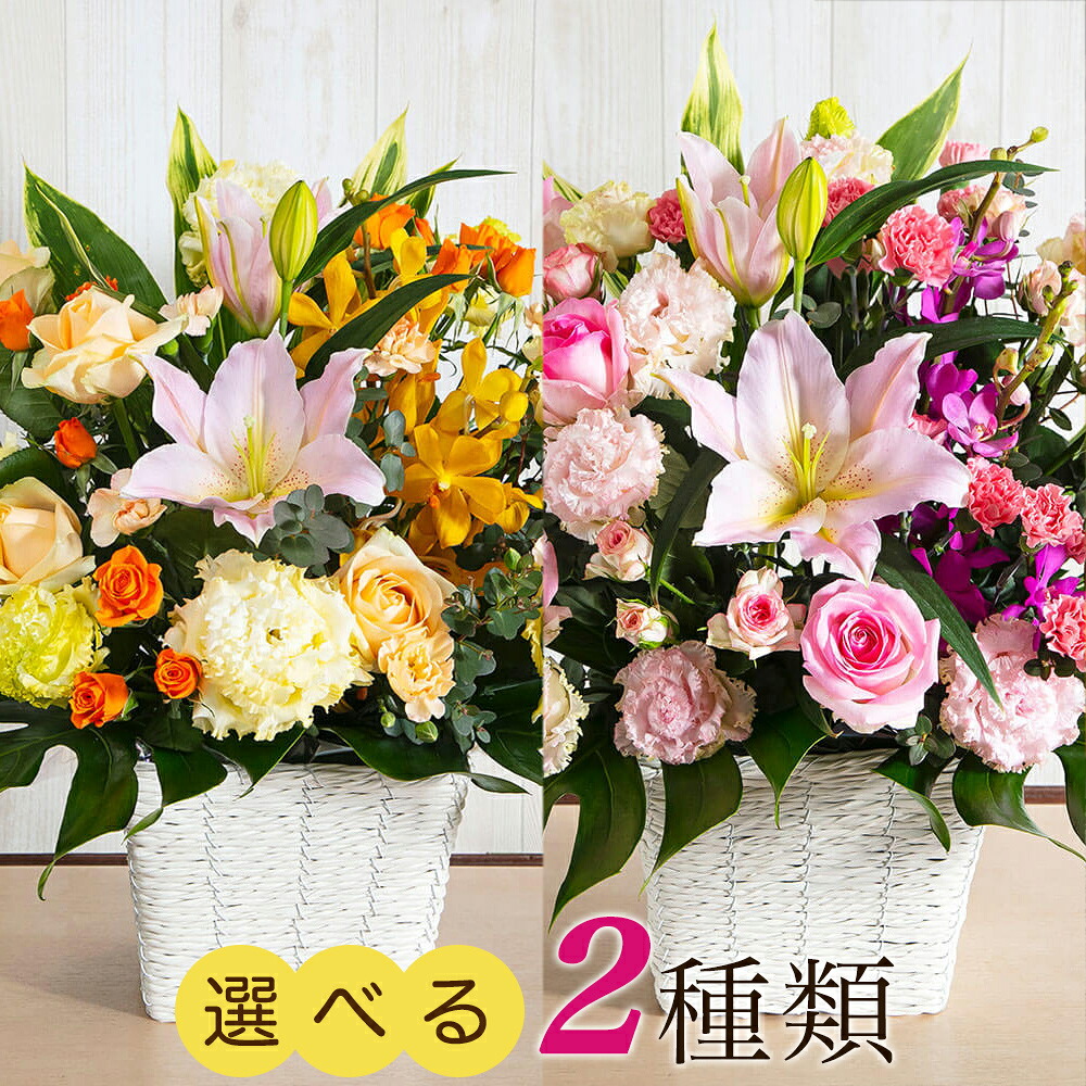オリエンタル百合 アレンジメント「Bright future～輝かしい明日へ～Mix／Pink～」 誕生日プレゼント プレゼント ギフト 花を贈る 誕生日 贈り物 お祝い バラ 気品 優美 開店開業祝い 新築祝い 送料無料 40代 50代 60代 70代 80代 おしゃれ かわいい イイハナドットコム｜イイハナ・ドットコム