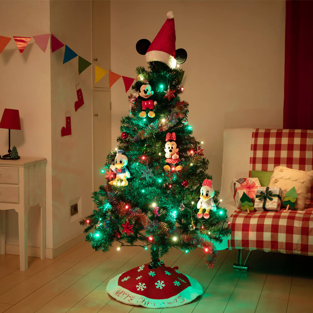 楽天市場 ディズニー クリスマスツリーセット スペシャルクリスマス 150cm Ledライト付き イイハナ ドットコム