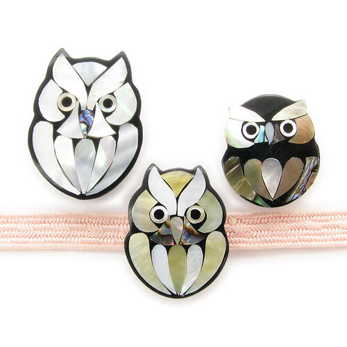 楽天市場】帯留 ふくろう 梟 フクロウ べっ甲風 茶三分紐 シンプル