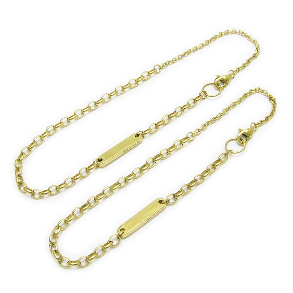 市場 ペアアンクレット 刻印可能 Me St シンプル Close To ステンレス ブレスレット ステンレスアンクレット ゴールドカラー 市場 ペアアンクレット 刻印可能 Me St シンプル Close To ステンレス ブレスレット ステンレスアンクレット ゴールドカラー