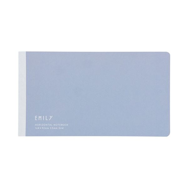 【送料無料】キングジムEMILy 横長ノート ブルーグレー EY9043-BG 1セット（5冊）