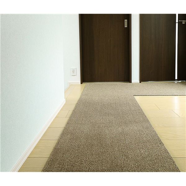【送料無料】ラグタス 廊下敷マット BR ブラウン 【約60×300cm】【代引不可】|イーグルアイ店