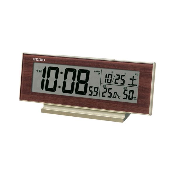 【送料無料】セイコー 電波デジタル目覚まし時計 【約51×206×82mm】 22621004