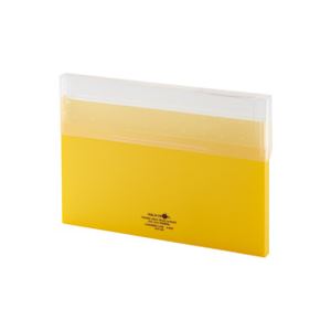 【送料無料】（まとめ）LIHITLAB コングレスケース薄型 A-5035-5 黄【×10セット】