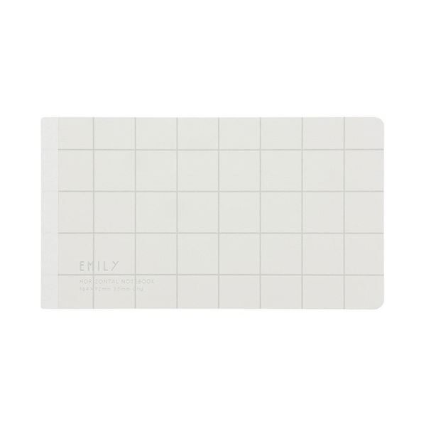 【送料無料】キングジムEMILy 横長ノート シロ EY9043-W 1セット（5冊） 4,468円