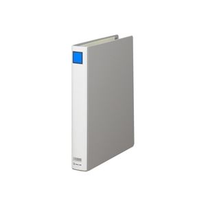 【送料無料】(業務用5セット) キングジム パイプ式ファイル/キングファイルG 【A4/タテ型】 とじ厚30mm 片開き 973N グレー(灰)