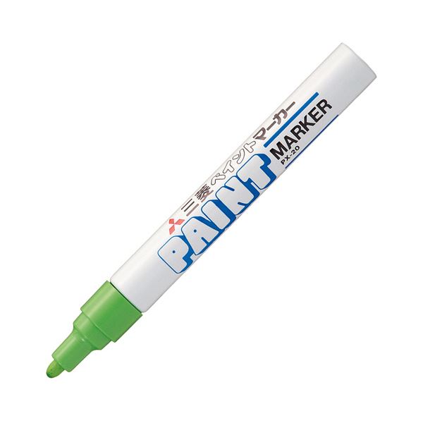 【送料無料】(まとめ）三菱鉛筆 油性ペイントマーカー 中字丸芯黄緑 PX20.5 1セット（10本）【&times;5セット】｜イーグルアイ店