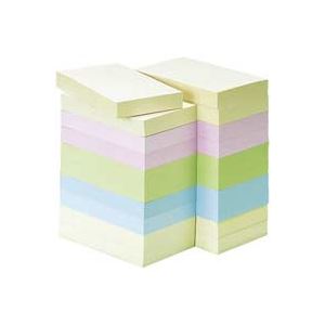 【送料無料】(業務用3セット) ジョインテックス 付箋/貼ってはがせるメモ 【75×50mm/混色】 100枚*20冊 P511J-M-20