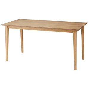 【送料無料】ダイニングテーブル 約幅150cm ナチュラル 天然木 オーク リビング ダイニング インテリア家具 組立品【代引不可】