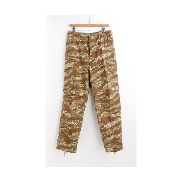 【送料無料】アメリカ軍 BDU カーゴパンツ Sサイズ デザート タイガー リップストップ YN521007 レプリカ ミリタリーパンツ 軍モノ 迷彩服