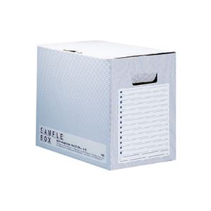 【送料無料】プラスサンプルボックスエコノミータイプ A4ヨコ 背幅200mm ブルー FL-002SB 1セット（20個）