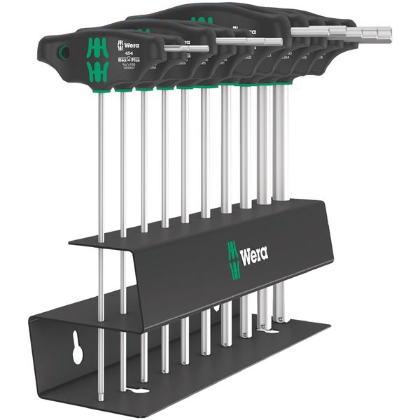 【送料無料】WERA ヴェラ 10本組 T型 HEX レンチセット メタルラック付き 023454 工具 ツール DIY 作業工具 道具