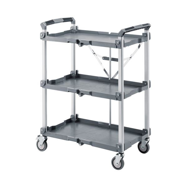 【送料無料】サンワサプライ折りたたみカート 3段式 総耐荷重135kg CART-FA1GY 1台
