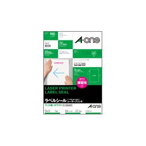 【送料無料】エーワン レーザープリンターラベル マット紙・ホワイト B4 ノーカット 28432 1冊(100シート)