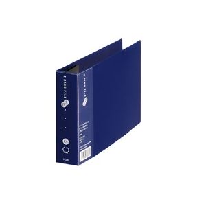 【送料無料】（まとめ）プラス 2リングファイルFC-151RF B6E 35mmネイビー【×10セット】