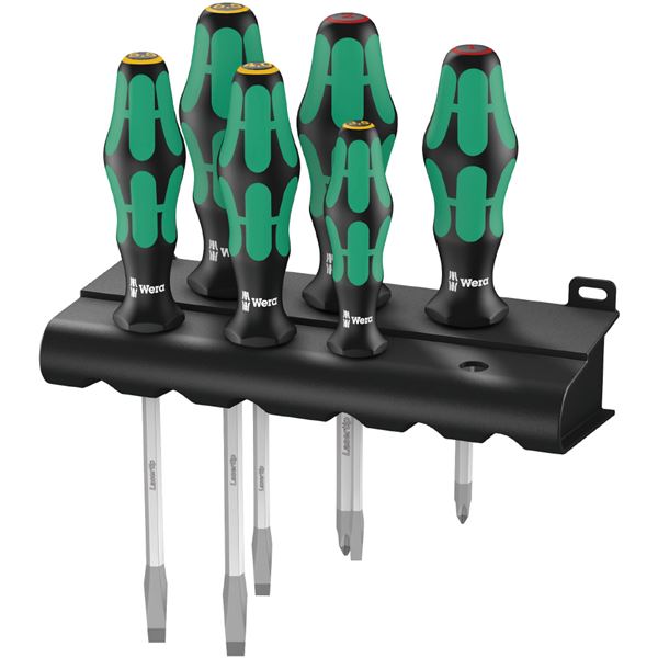 【送料無料】WERA ヴェラ 6本組 プラスマイナスドライバーセット クラフトフォームハンドル 007680 工具 ツール DIY 作業工具 道具|イーグルアイ店