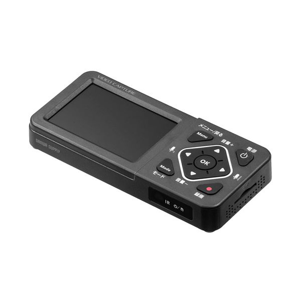 【貨物輸送無料】サンワダイレクト ビデオキャプチャーモニタ付 競り合い・ヴィデオテープ相応う 400-MEDI034 1個