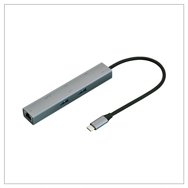 【送料無料】Digio2 USB Type-C スリムタイプ ドッキングステーション 6in1 PD対応 UD-C07GY グレー
