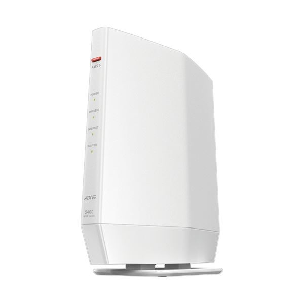 【送料無料】バッファローAirStation 無線LAN親機 11ax／ac／n／a／g／b 4803+573Mbps WSR-5400AX6P-WH1台