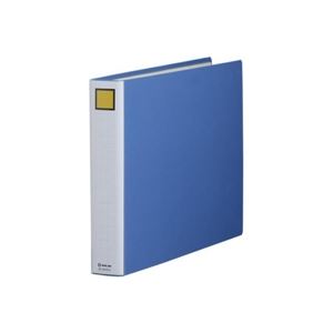 【送料無料】(業務用10セット) キングジム パイプ式ファイル/スーパードッチ脱着イージー 【A3/ヨコ型】 とじ厚:40mm 3404EA 青