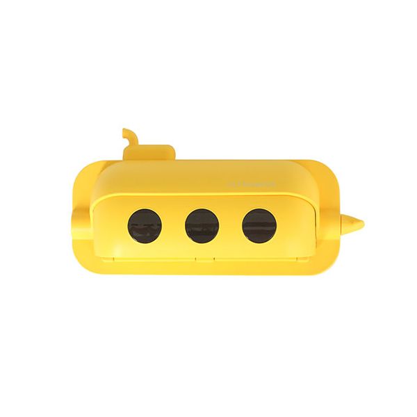 【送料無料】FlukeForest ULTRAWAVE サブマリン歯ブラシ除菌ホルダー 4本収納 イエロー FF-SST3-YE