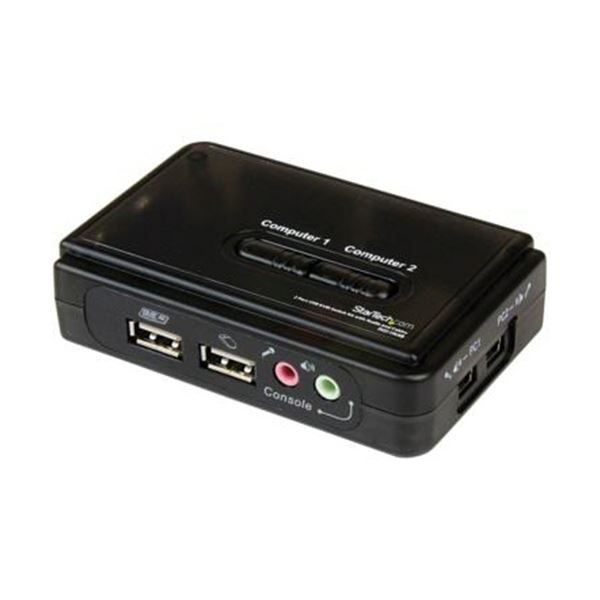 【送料無料】StarTech.com 2ポートUSB接続KVMスイッチ ブラック SV211KUSB 1個