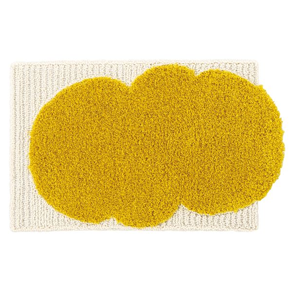 【送料無料】玄関マット 約幅45×長さ70cm カボチャクモマット モスグリーン 日本製 防ダニ ホットカーペット可 デザインライフ スミノエ【代引不可】|イーグルアイ店