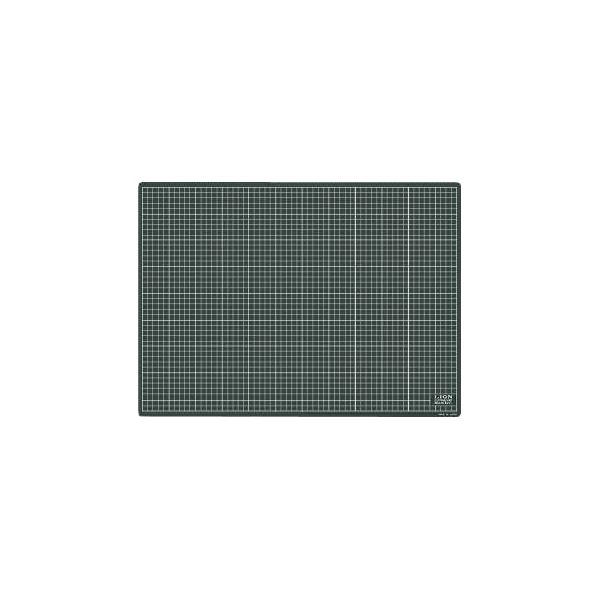 贅沢品 ブルースタイル  店 まとめ ライオン事務器 カッティングマット再生PVC製 両面使用 900×620×3mm 黒 CM-9011  1枚〔×3セット〕