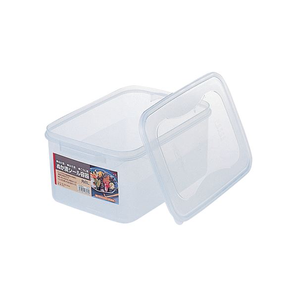 【送料無料】【20セット】 ぬか漬けシール容器/漬物用品 【角8L】 クリア 〔キッチン用品 家庭用品 手づくり〕【代引不可】