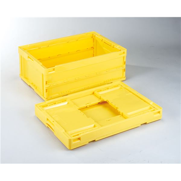 【送料無料】岐阜プラスチック工業 折りたたみコンテナ オリコン 〔55L イエロー〕 CB-S56NR 折りたたみ コンテナ 収納 容器【代引不可】