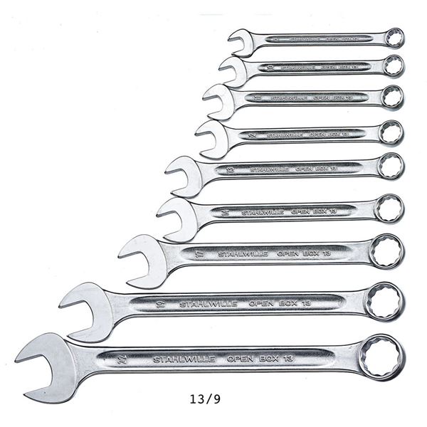 【送料無料】STAHLWILLE スタビレー 13/9 片目片口スパナ セット 96400801 スパナ レンチ 工具 作業工具 ツール DIY