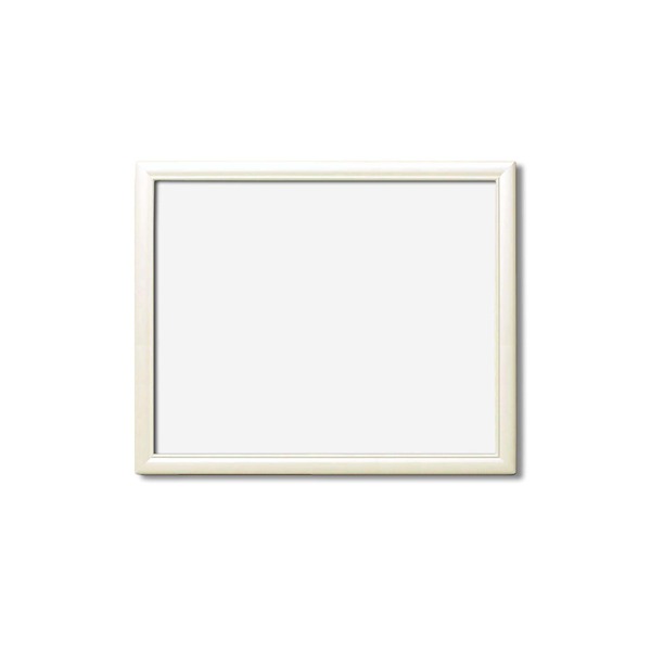 【送料無料】デッサン額縁 額 フレーム 〔 半切サイズ 545×424mm 〕 ホワイト 白 壁掛けひも付き アクリル付き 化粧箱入り 5,635円