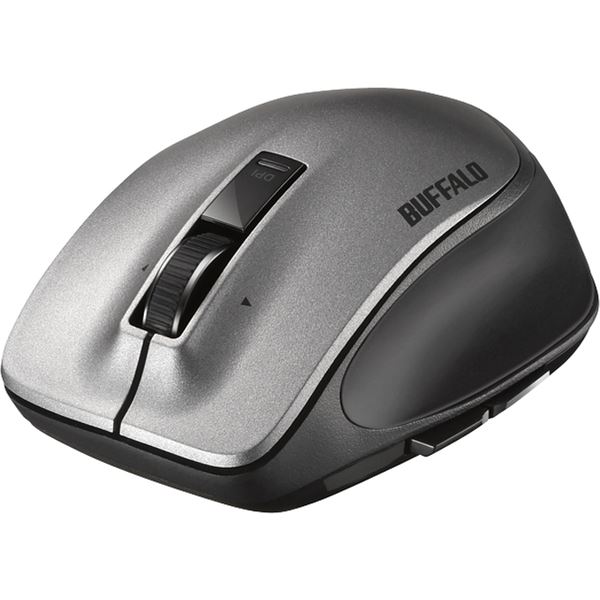 【送料無料】バッファロー 無線 レーザー プレミアムフィットマウス Mサイズ ブラック BSMLW500MBK