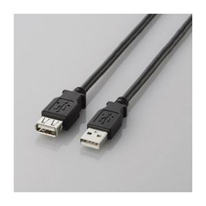 【送料無料】(まとめ)エレコム USB2.0延長ケーブル(A-A延長タイプ) U2C-E15BK【×5セット】