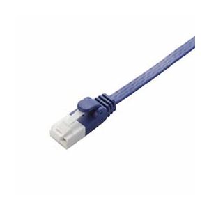 【送料無料】(まとめ)エレコム ツメ折れ防止フラットLANケーブル(Cat6A) LD-GFAT/BM20【×5セット】