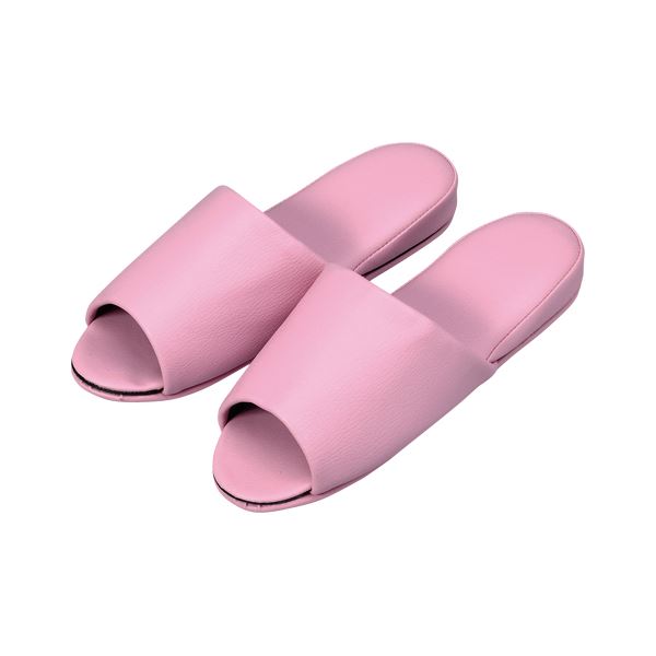 【送料無料】オーミケンシ 抗菌スリッパ 前開 10足 ピンク 10835358｜イーグルアイ店