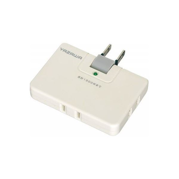 【送料無料】(まとめ)YAZAWA 強力雷ガード付コーナータップ Y02CHK300WH【×5セット】
