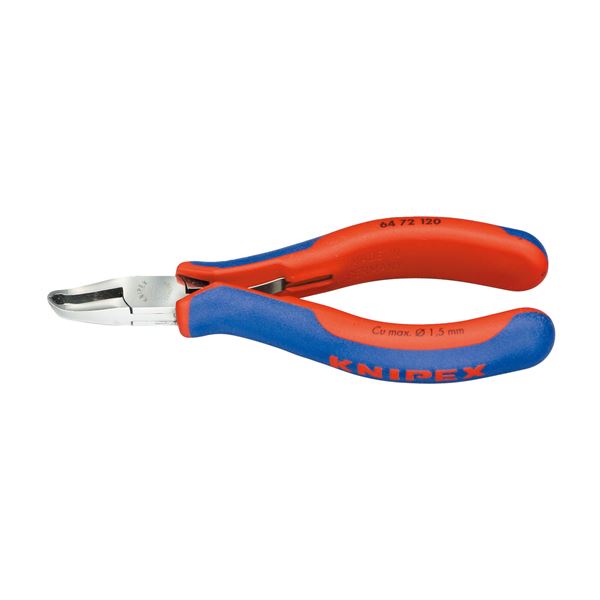 【貨物輸送無料】KNIPEX クニペックス 6472-120 電子工学 エンドカッティングニッパー 手道具 手道具 DIY 御役目手道具 御先棒 ニッパー