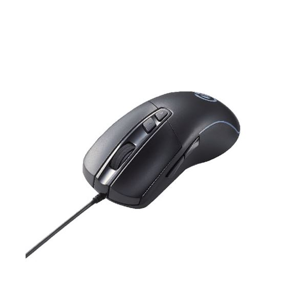 【送料無料】エレコム ゲーミングマウス/光学式/8000万回耐久スイッチ/6200dpi/5ボタン/有線/ブラック M-G01URBK