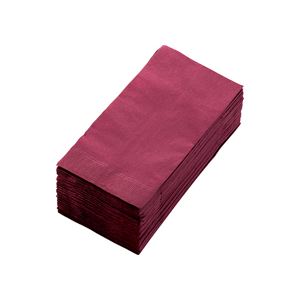 【送料無料】(まとめ) カラーナプキン 2PLY 8つ折 ワインレッド 2PLU-28C-W 1パック(50枚) 【×10セット】