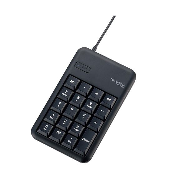 【送料無料】(まとめ)エレコム 2ポートUSB2.0ハブ付きコンパクトUSBテンキーパッド TK-TCM014BK【×2セット】 4,719円