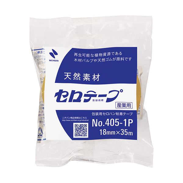 【送料無料】(まとめ) ニチバン 産業用セロテープ 大巻 18mm×35m 4051P-18 1巻 【×100セット】