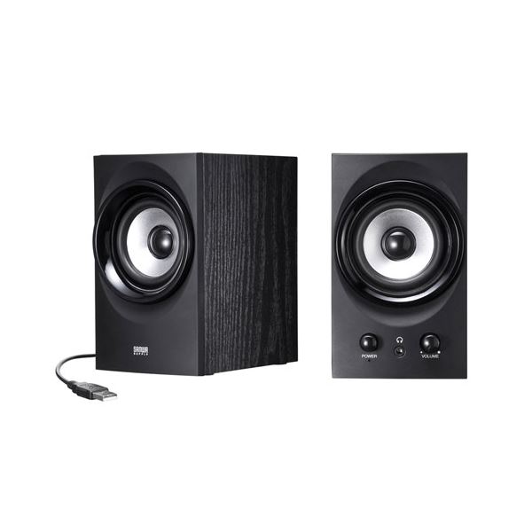 【送料無料】サンワサプライ ハイパワーUSBスピーカー(ブラック) MM-SPU9BKN