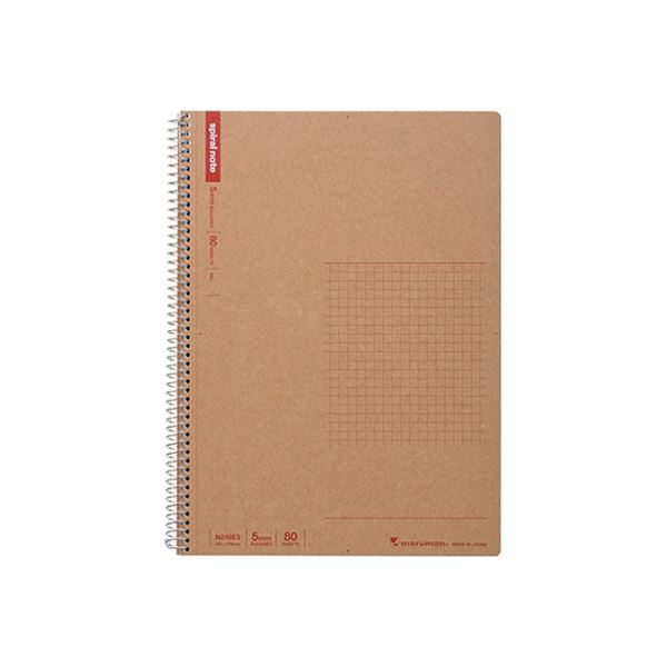 【送料無料】（まとめ） マルマン B5 スパイラルノート B5判 方眼罫 80枚 【×20セット】