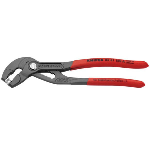 【送料無料】KNIPEX クニペックス 8551-180ASB スプリングホースクリッププライヤー SB 工具 ツール DIY 作業工具 道具 プライヤー