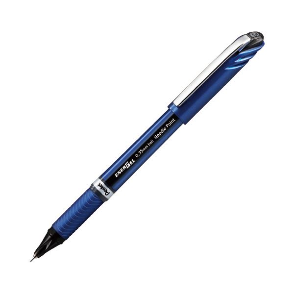 【送料無料】(まとめ) ぺんてる ゲルインクボールペンエナージェルユーロ 0.35mm 黒 BLN23-A 1セット（10本） 【×10セット】