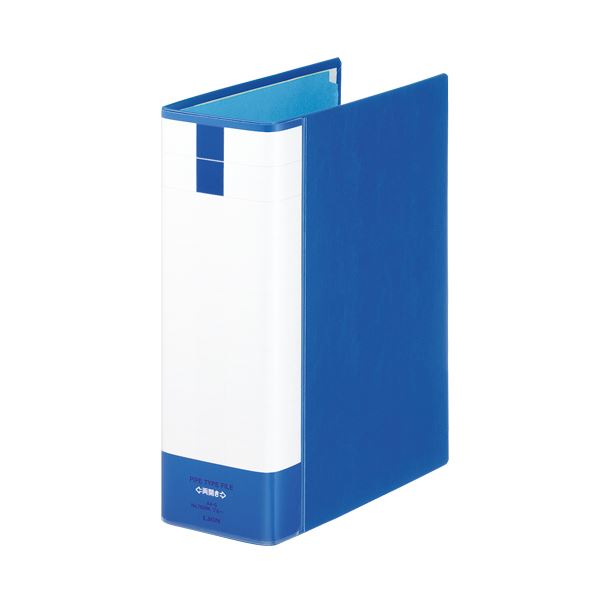 【送料無料】(まとめ) ライオン事務器 パイプ式ファイル(環境) 両開き A4タテ 800枚収容 背幅101mm ブルー No.783RK 1冊 【×10セット】