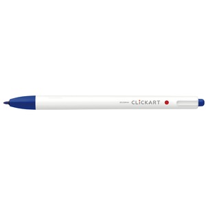 【送料無料】（まとめ） ゼブラ ノック式水性カラーペン クリッカート 青 0.6mm 【×50セット】