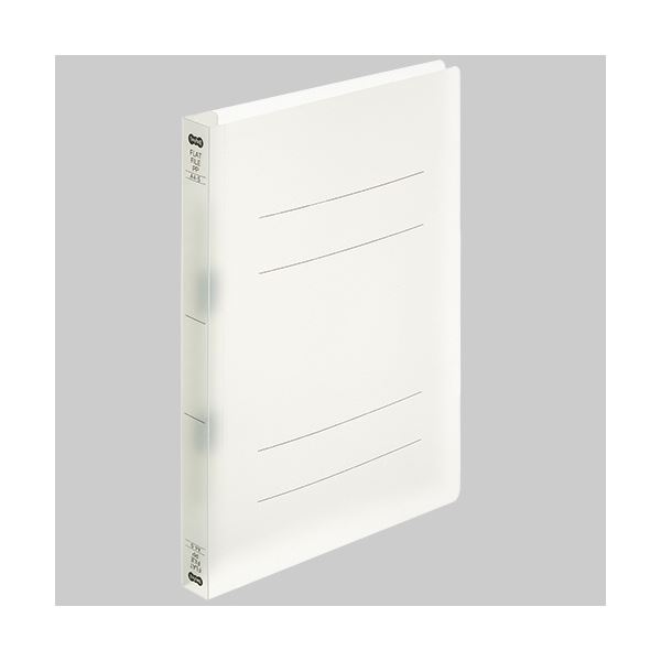 【送料無料】（まとめ）TANOSEEフラットファイル厚とじ(PP) A4タテ 250枚収容 背幅28mm クリア 1パック(5冊) 【×10セット】