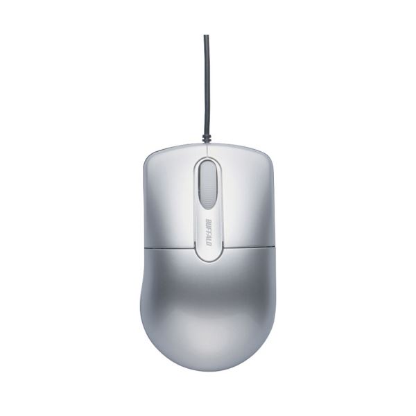 【送料無料】(まとめ) バッファロー 有線光学式マウス 静音3ボタン Mサイズ シルバー BSMOU27SMSV 1個 【×10セット】